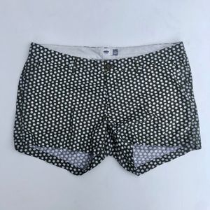 Old Navy Olive Green Seashell Printed Shorts